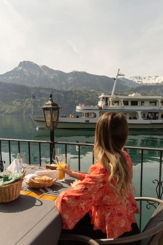 Seehotel Schwert Gersau Exteriör bild