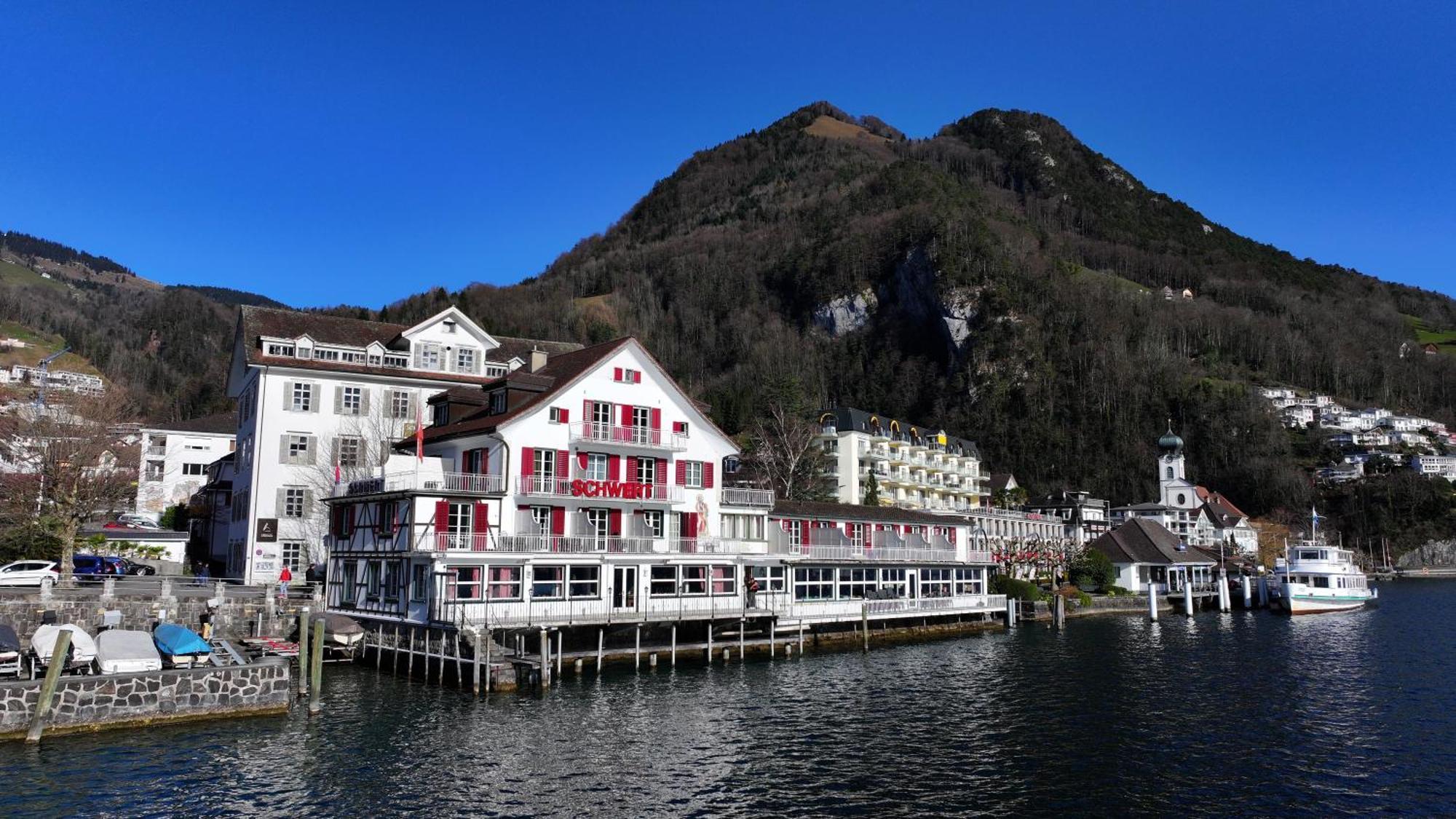 Seehotel Schwert Gersau Exteriör bild